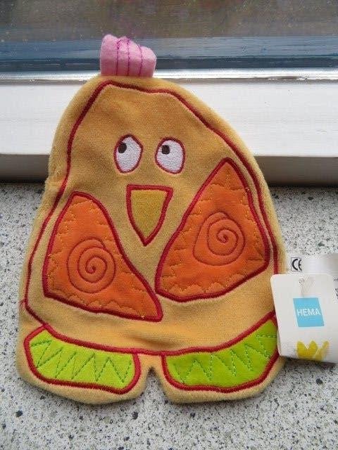 Knisperdoek UIL of vogel kuiken kip van Hema zacht materiaal, Oranje, Hema, Overige typen, Nieuw