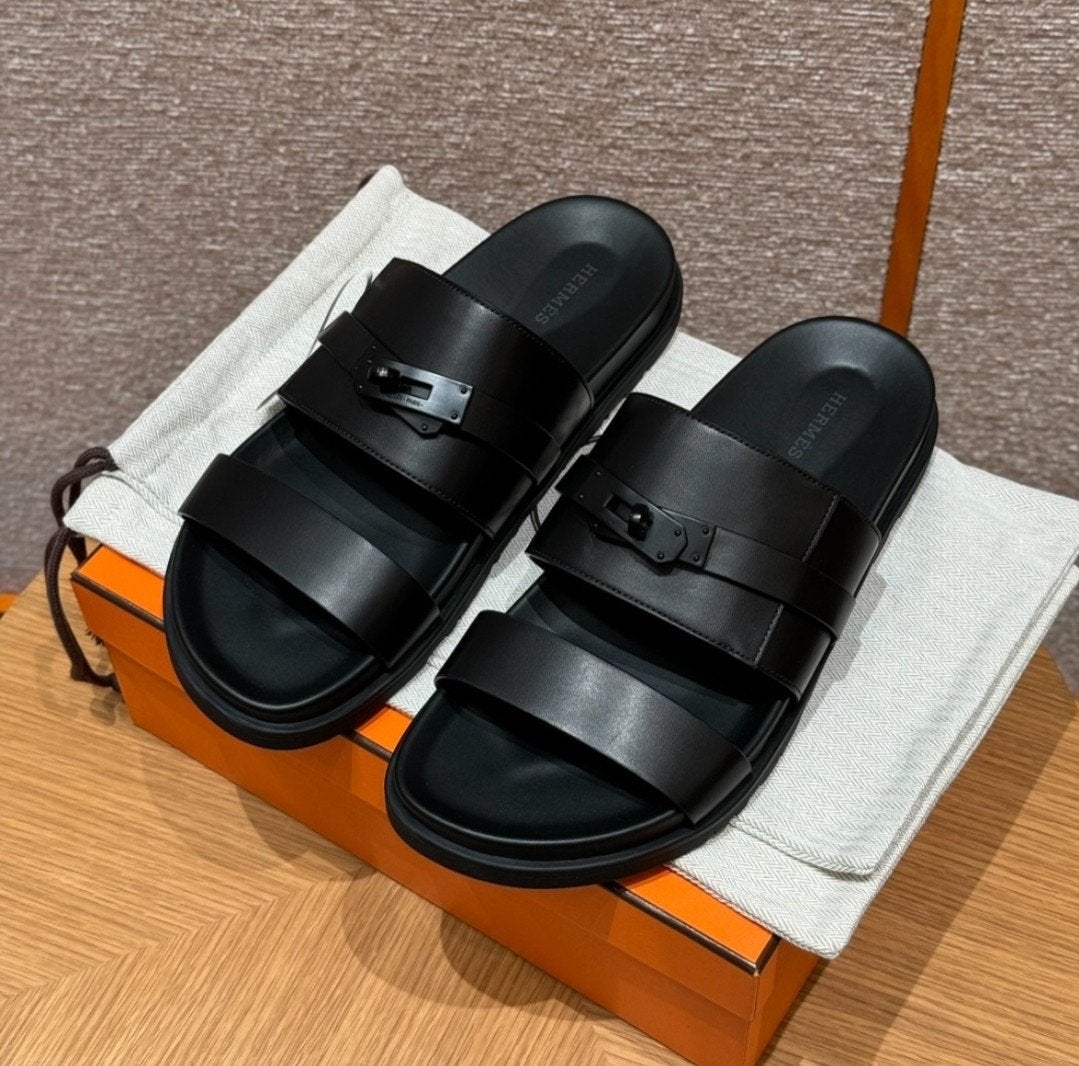 HERMES Jackson slippers, Kleding | Heren, Schoenen, Ophalen of Verzenden, Nieuw, Zwart