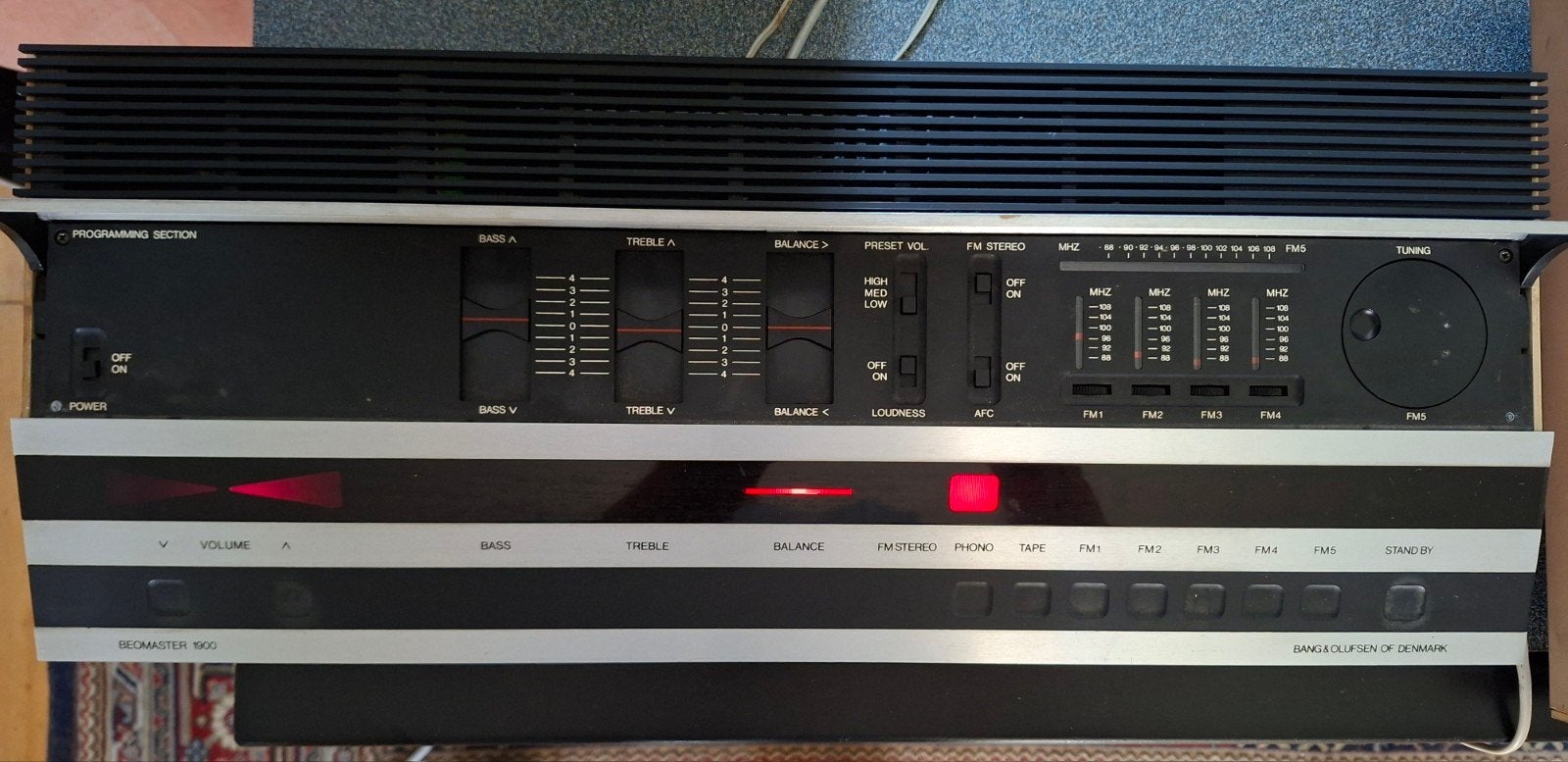 Beomaster 1900 getest - Vintage Bang & Olufsen Receiver, Ophalen, Bang & Olufsen, Nvt, Nvt