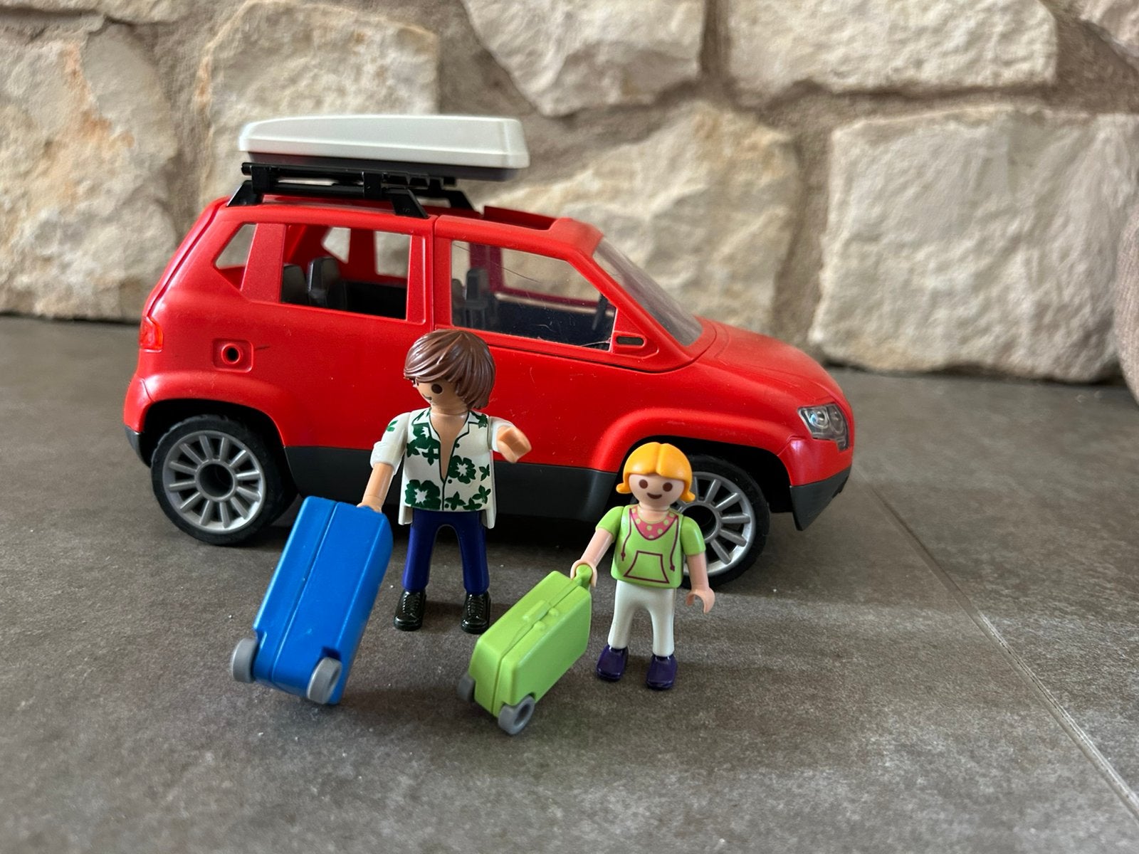Playmobil 5436 - gezinswagen met dakkoffer, Ophalen of Verzenden, Gebruikt