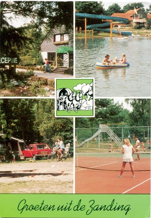 B28 Otterlo Camping "De Zanding" Vijverlaan 1, Ophalen of Verzenden, 1960 tot 1980, Gelderland