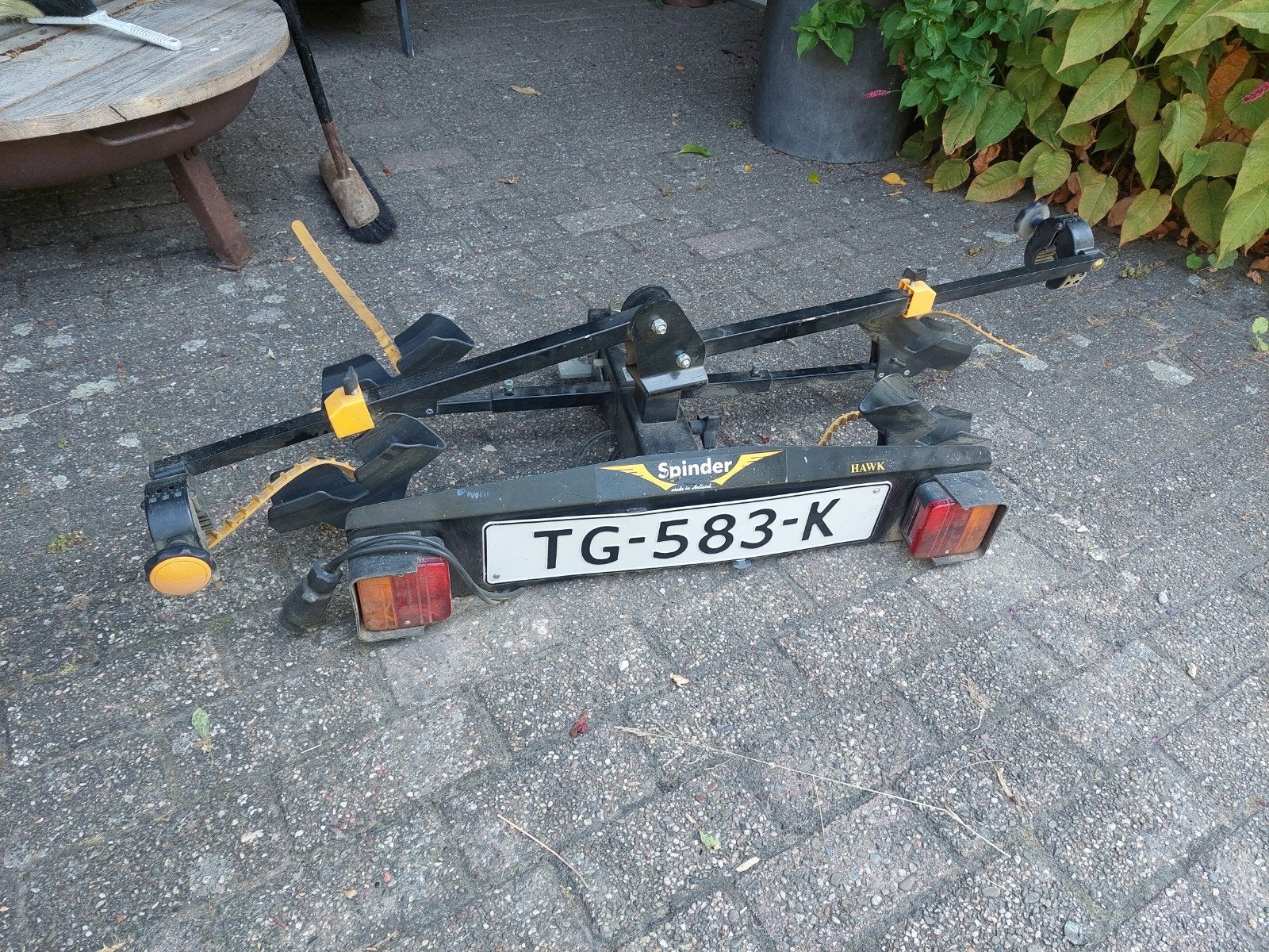 Spinder Hawk Trekhaak Fietsendrager - 2 Fietsen, Ophalen, 2 fietsen, Gebruikt, Trekhaakdrager
