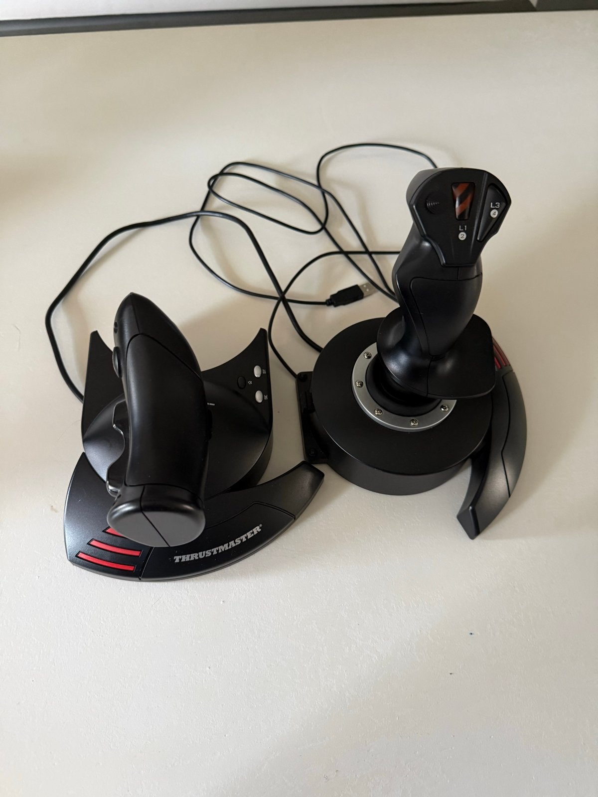 Thrustmaster HOTAS Warthog Flight Stick en Throttle, Computers en Software, Joysticks, Ophalen of Verzenden, Gebruikt