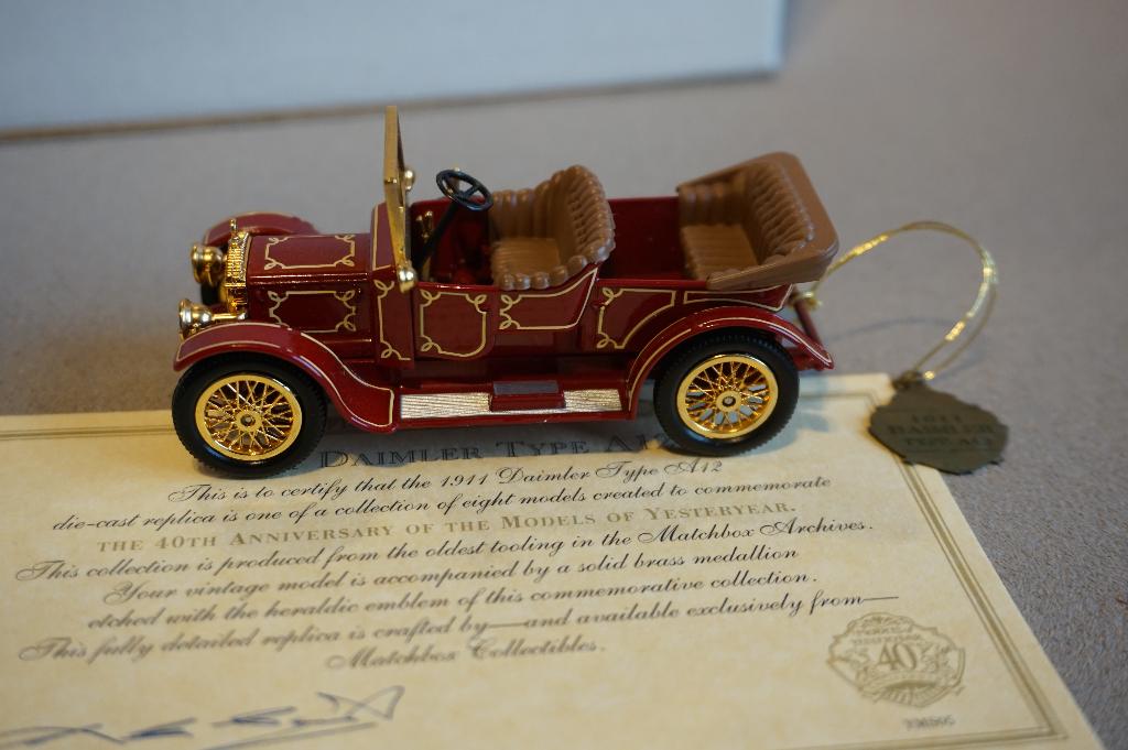 Mercedes Daimler A12 1911 Matchbox yms05, Ophalen of Verzenden, Zo goed als nieuw, Auto, Matchbox