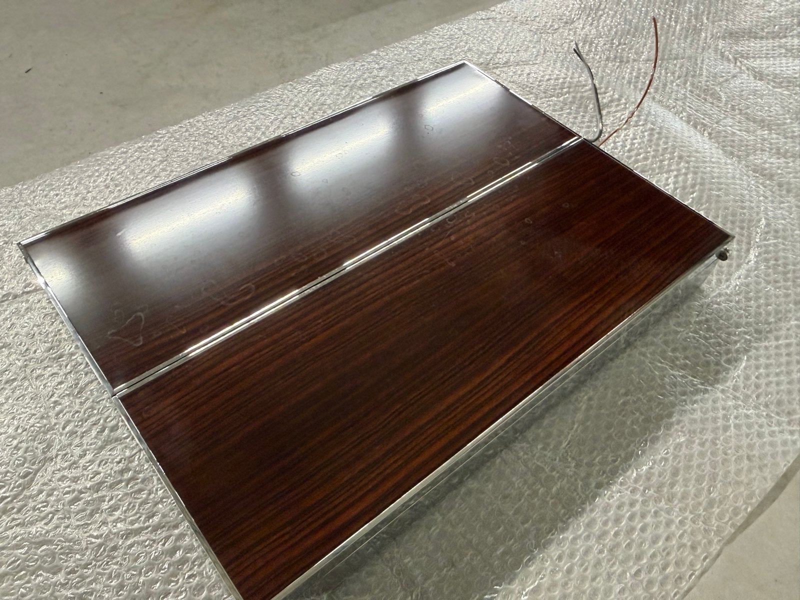 Luxe Maatwerk Spiegel met Verlichting uit Jachtinterieur, Ophalen, Rechthoekig, 50 tot 100 cm, Minder dan 100 cm