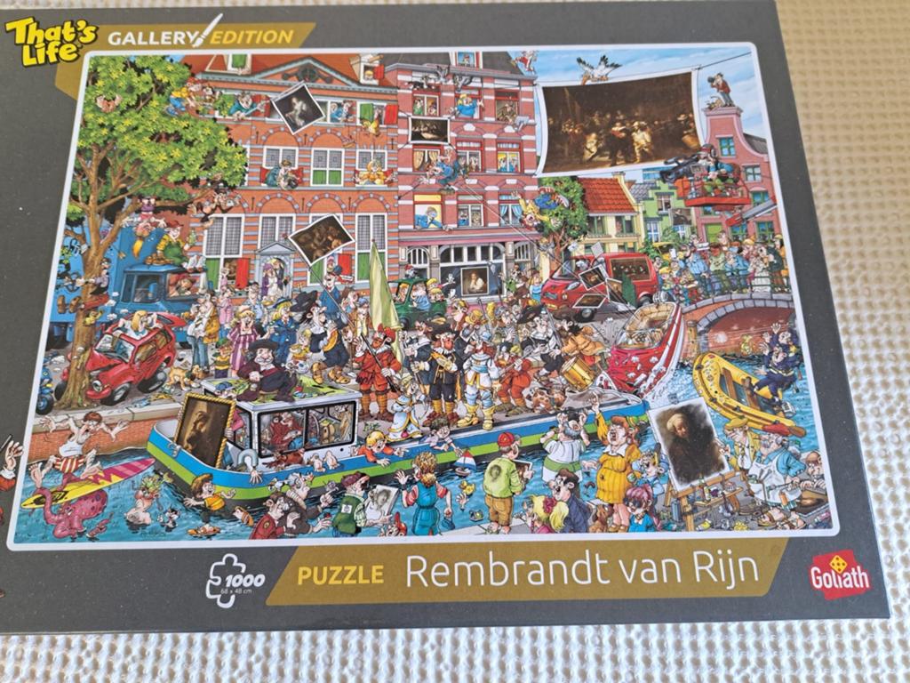That's Life puzzel Rembrandt van Rijn 1000 stuks, Ophalen of Verzenden, 500 t/m 1500 stukjes, Zo goed als nieuw, Legpuzzel