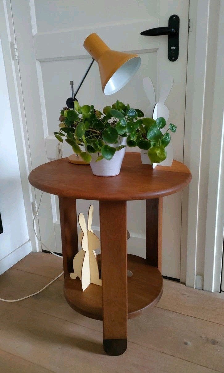 Art Deco bijzettafel Amsterdamse school tafel tafeltje eiken, Ophalen