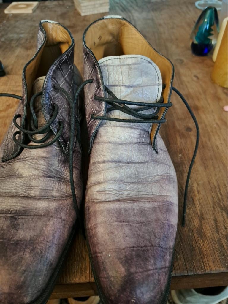 SANTONI SCHOENEN, Kleding | Heren, Ophalen of Verzenden, Zo goed als nieuw, Bruin
