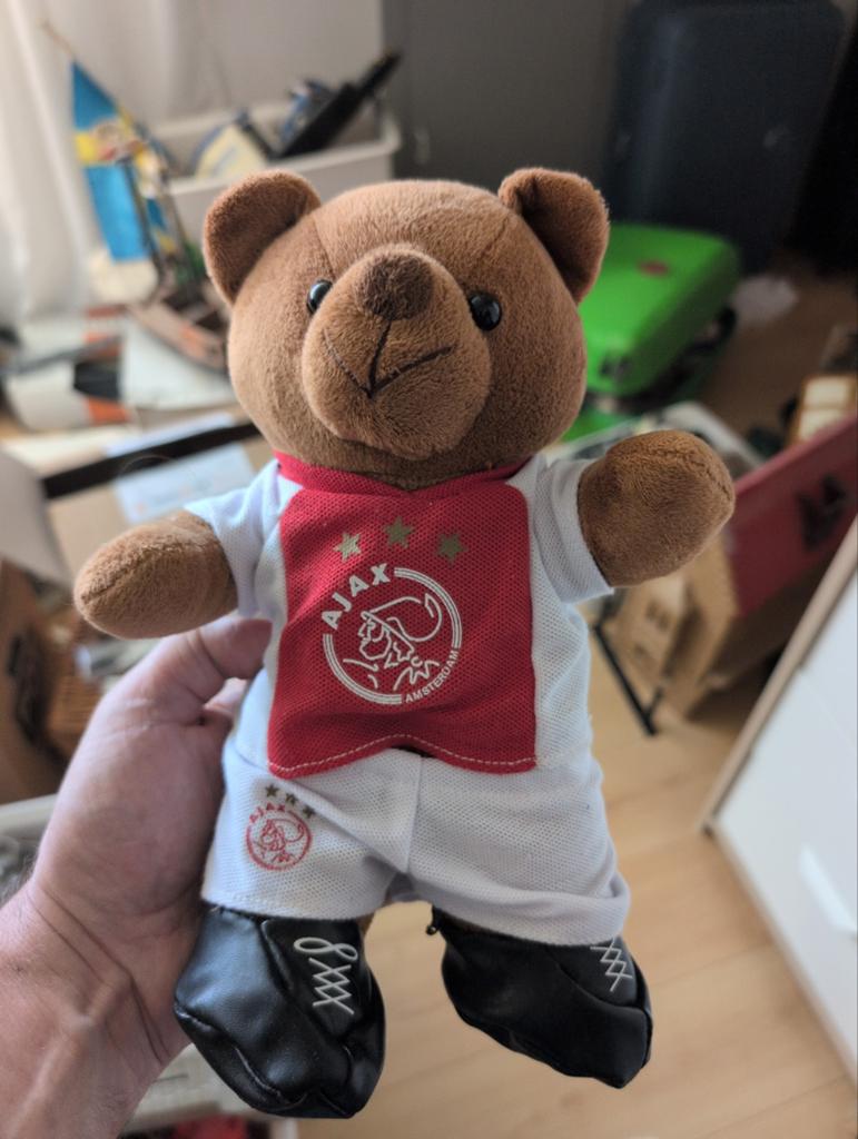 Knuffelbeer Ajax Mascotte, Gebruikt, Overige merken, Overige karakters, Beer
