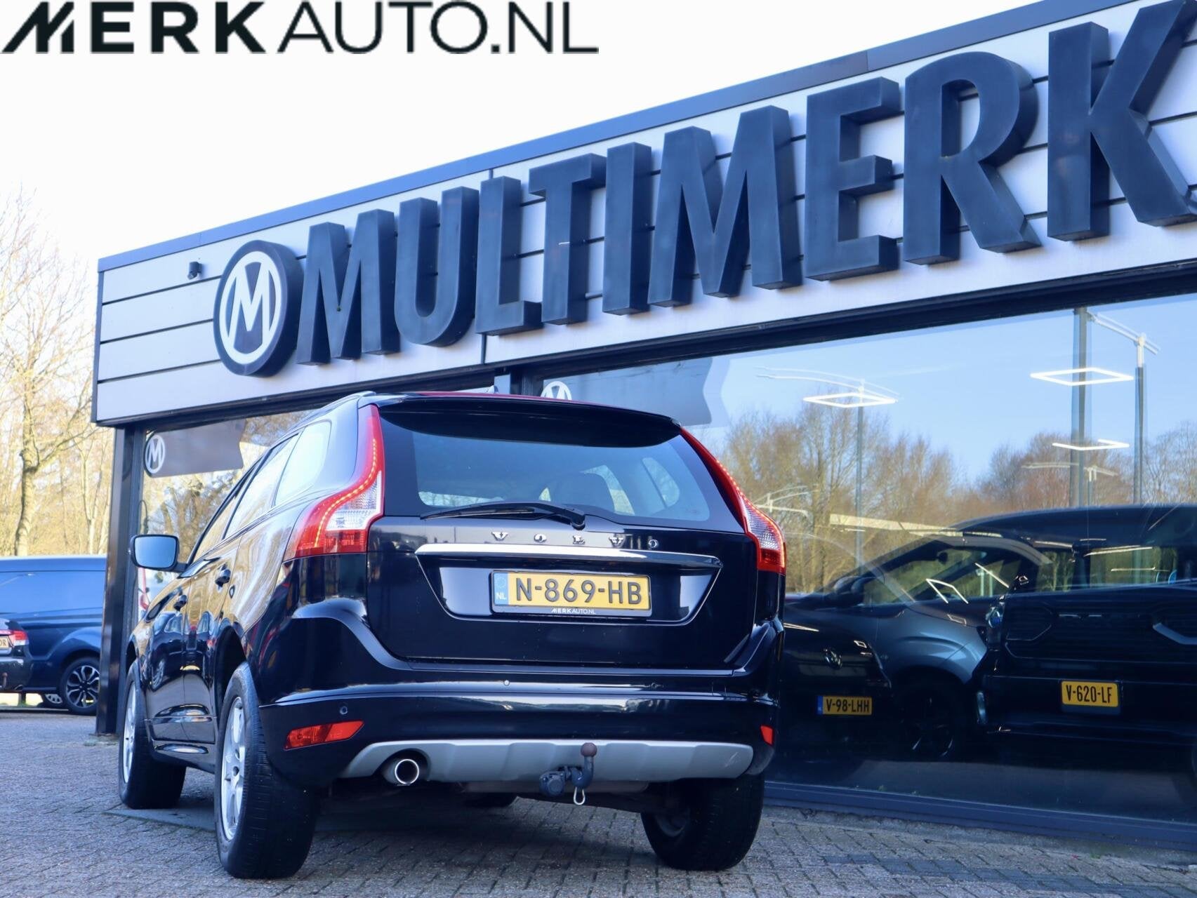 Volvo XC60 2.0 D3 FWD Ocean Race, Leder, Trekhaak, Auto's, Volvo, 1624 kg, 4 cilinders, Zwart, Leder
