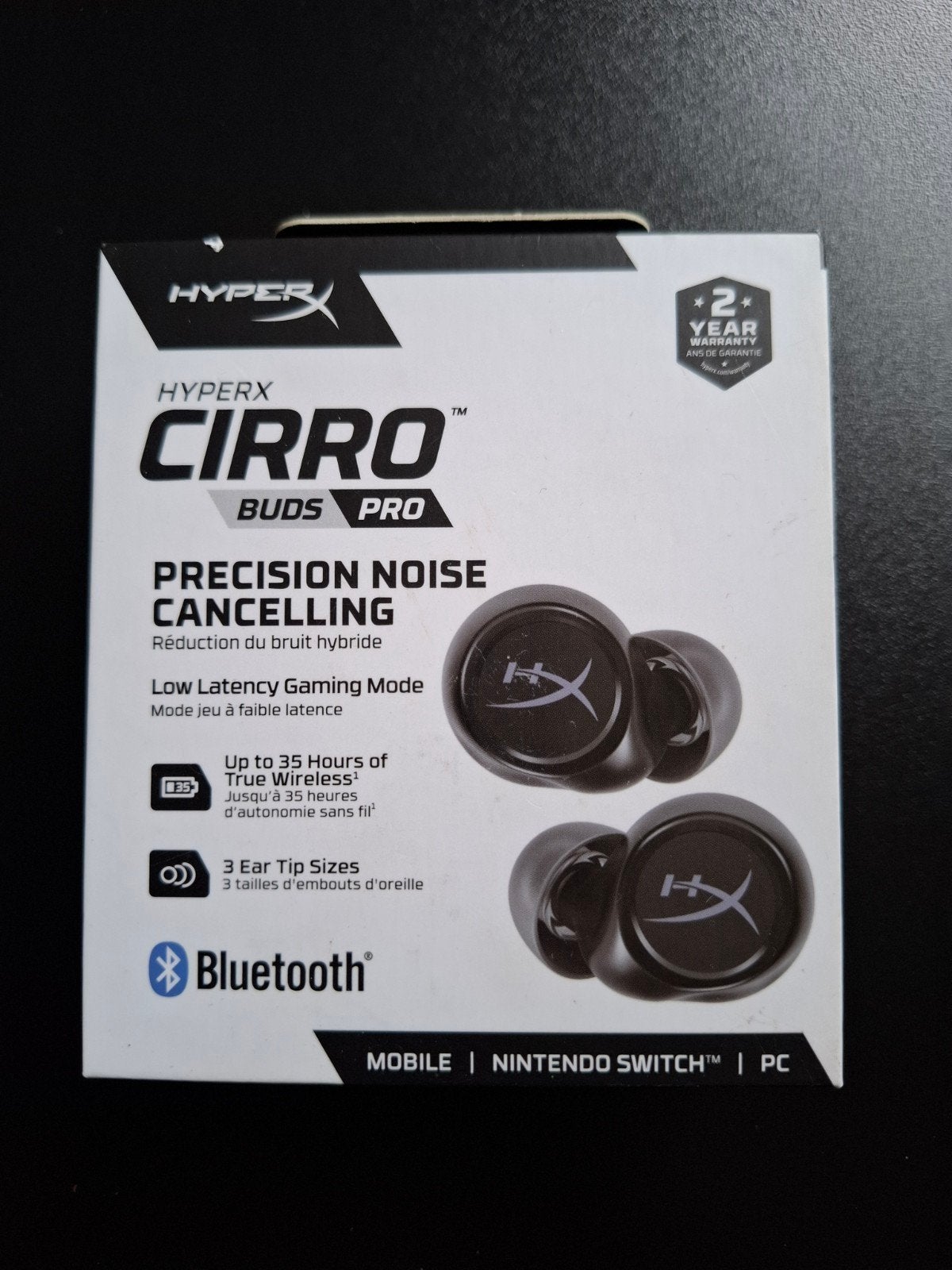 Hyperx cirro buds pro noise canceling Bluetooth oordopjes, Telecommunicatie, Zwart, In gehoorgang (in-ear), Overige merken, Nieuw