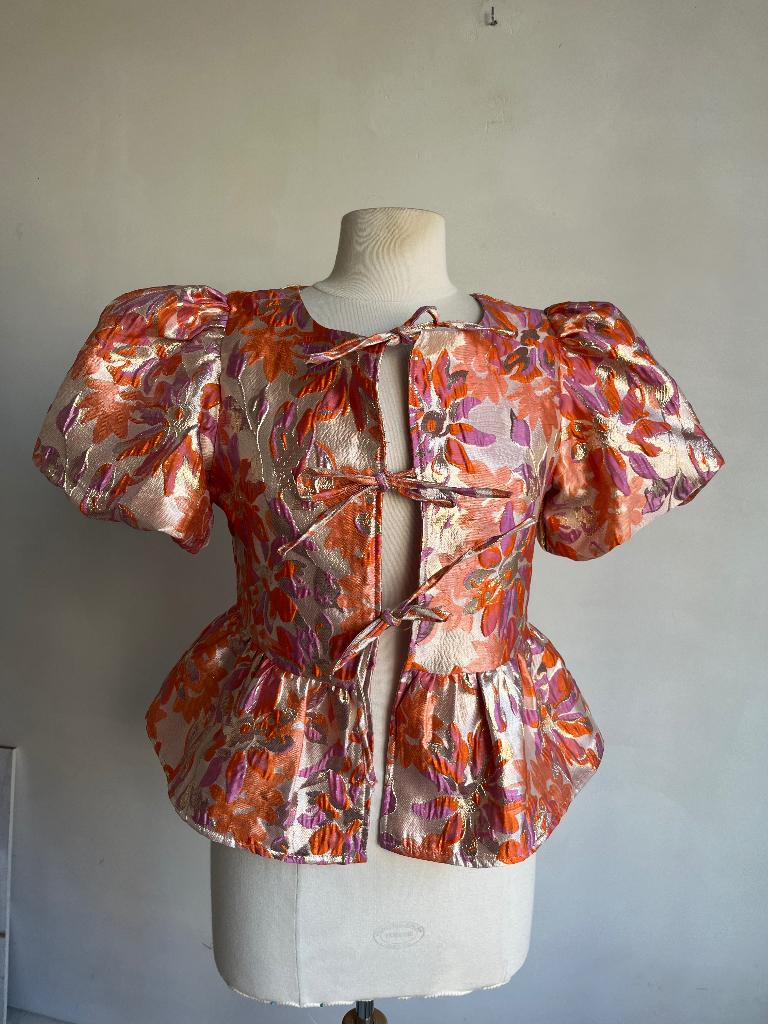 costes blouse maat s oranje beige, Verzenden, Oranje, Zo goed als nieuw, Costes