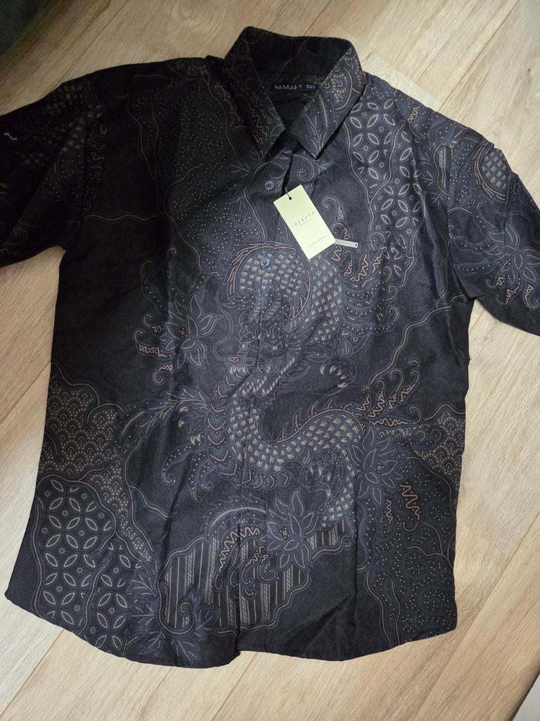 Las Kala Premium Batik overhemd - Maat M, Kleding | Heren, Overhemden, Ophalen of Verzenden