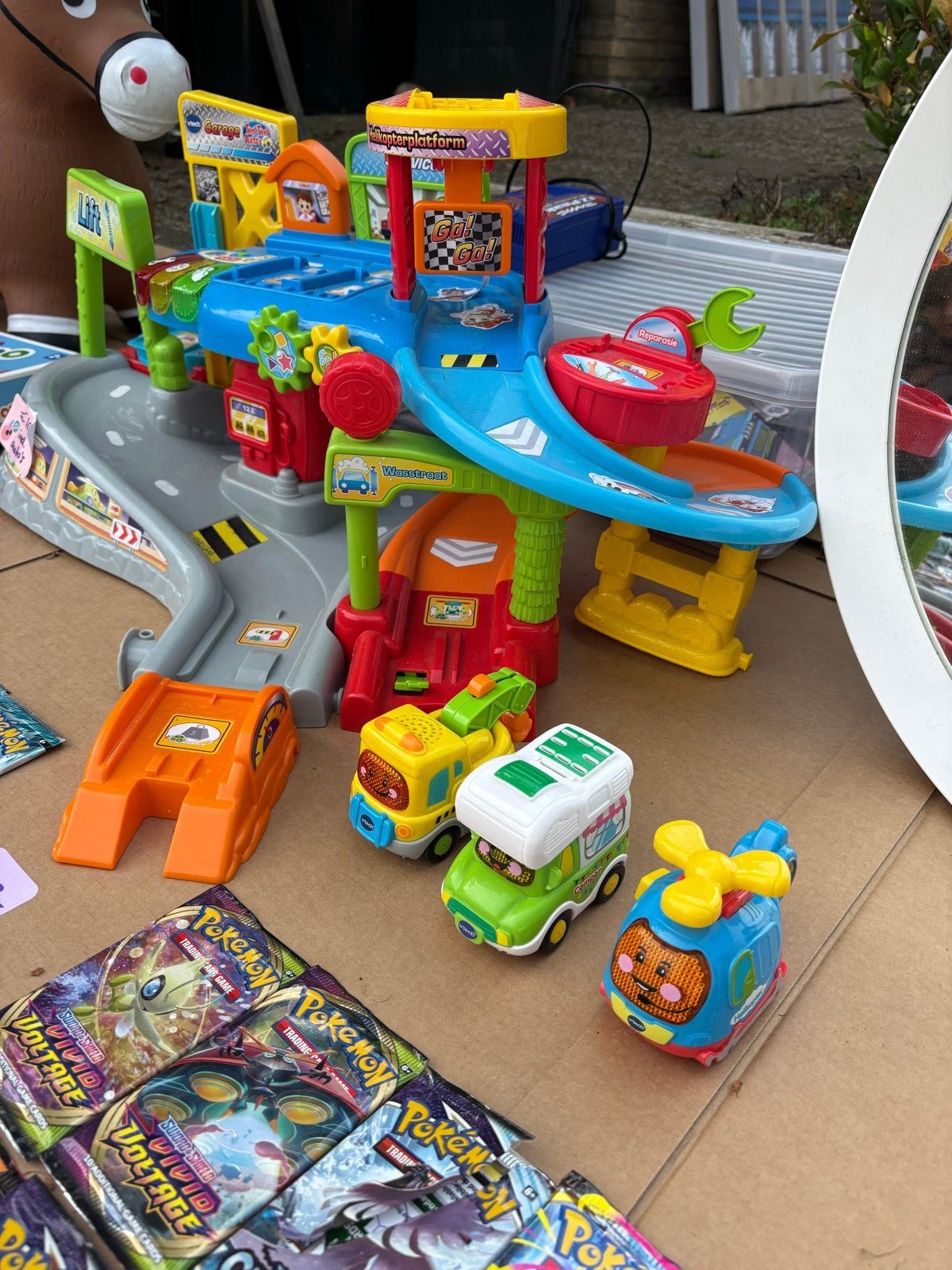 VTech Toet Toet Auto Garage met 3 voertuigen, Ophalen, Gebruikt