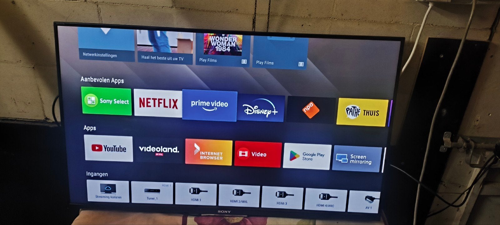 43 inch Sony LED Smart tv, Ophalen, Zo goed als nieuw, 100 cm of meer, Sony