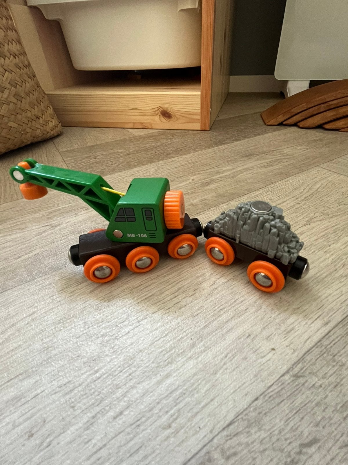 Brio Houten treinset - steen transport, Ophalen of Verzenden, Zo goed als nieuw