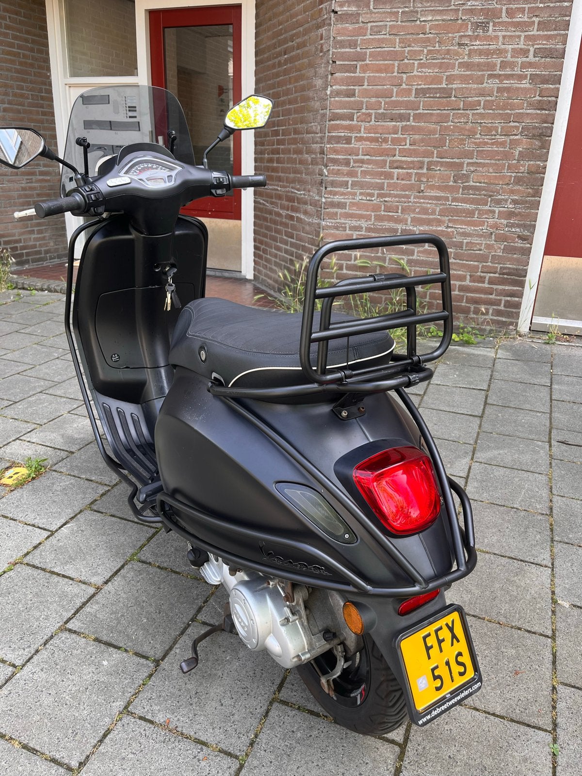Vespa Sprint 2021 Mat Zwart, Ophalen, Gebruikt, Overige modellen, Maximaal 45 km/u