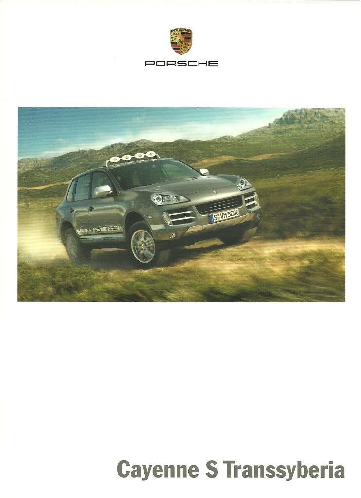 Porsche Cayenne S Transsyberia 2008 brochure, Verzenden, Zo goed als nieuw, Porsche