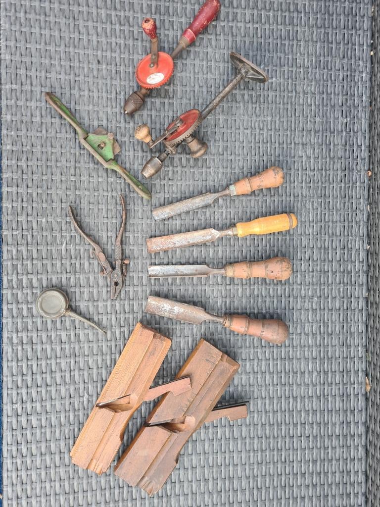 oud gereedschap, Ophalen, Gebruikt
