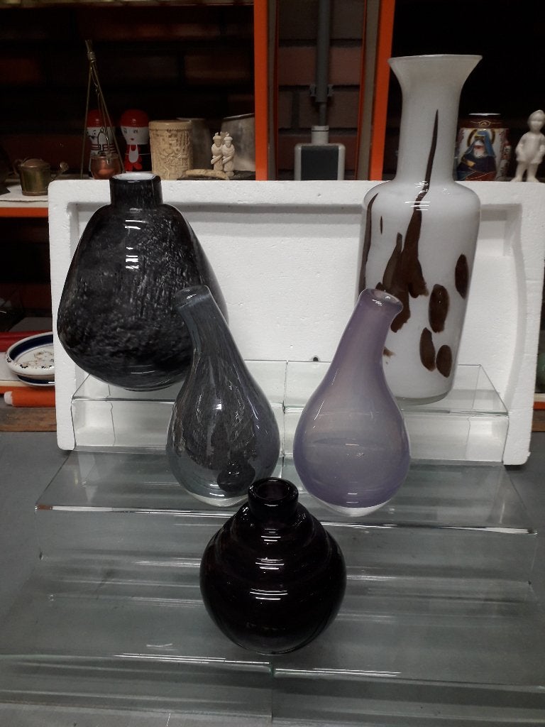 VINTAGE FIDRIO DESIGN GLAZEN VAZEN ( per stuk te koop ), Ophalen of Verzenden
