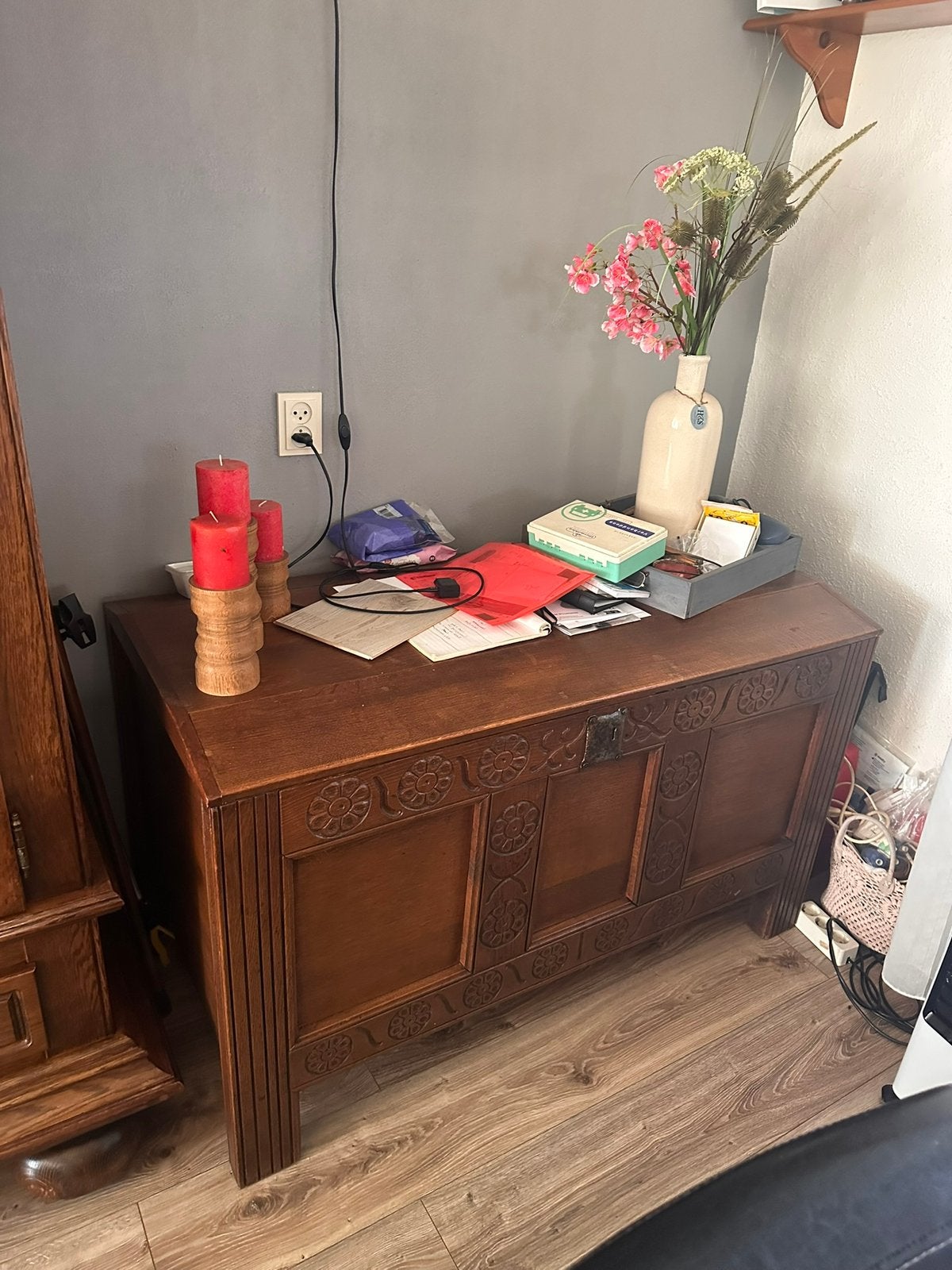 Dekenkist, Huis en Inrichting, Woonaccessoires | Kisten, Ophalen, Zo goed als nieuw, 50 tot 100 cm