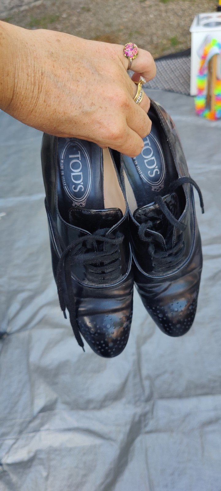 Schoenen Tod's dames maat 38 zeer goede staat kleur zwart, Schoenen met lage hakken, Zwart, Ophalen of Verzenden, Zo goed als nieuw