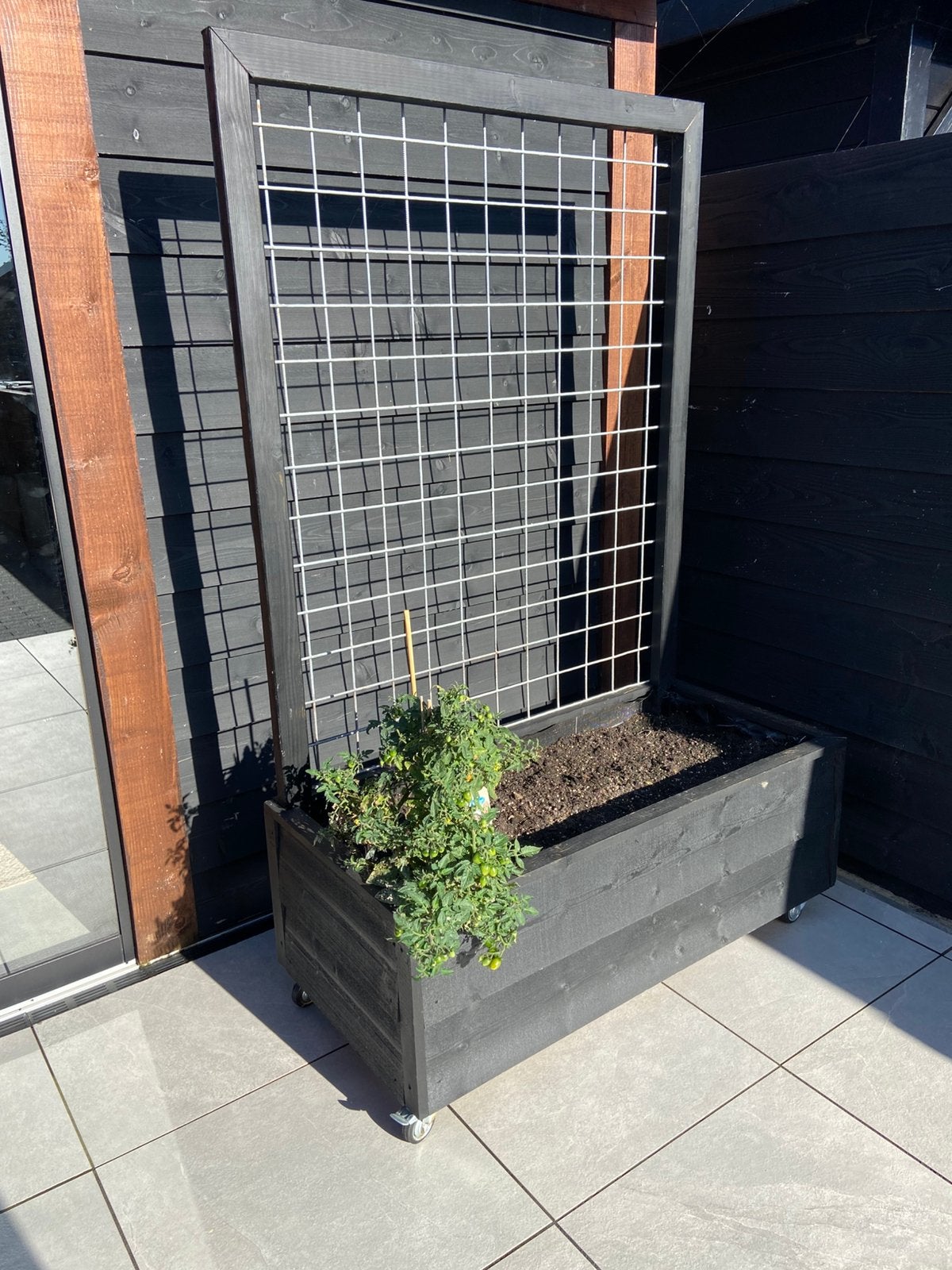 Moestuinbak / kweekbak met rek, Ophalen, Zo goed als nieuw, Kweekbak