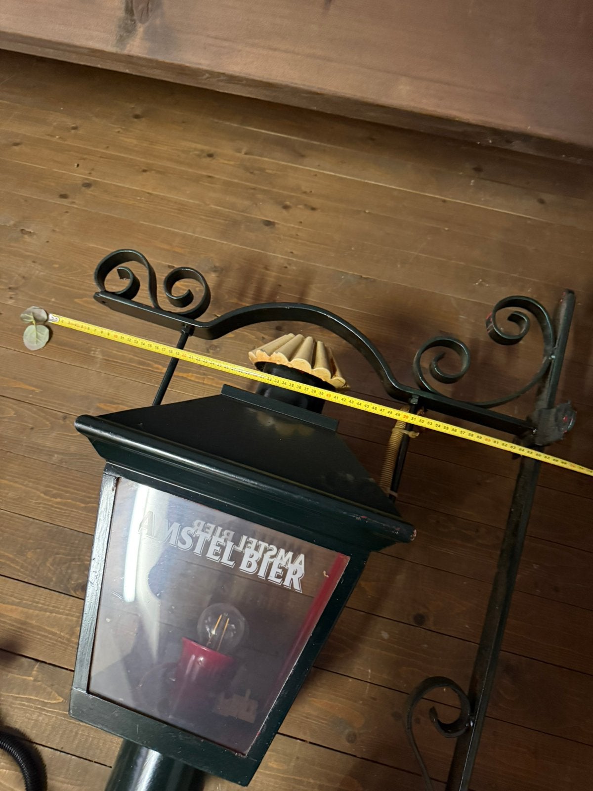 Originele grote Amstel Bier gevel-lantaarn / horecalamp, Ophalen of Verzenden, Zo goed als nieuw