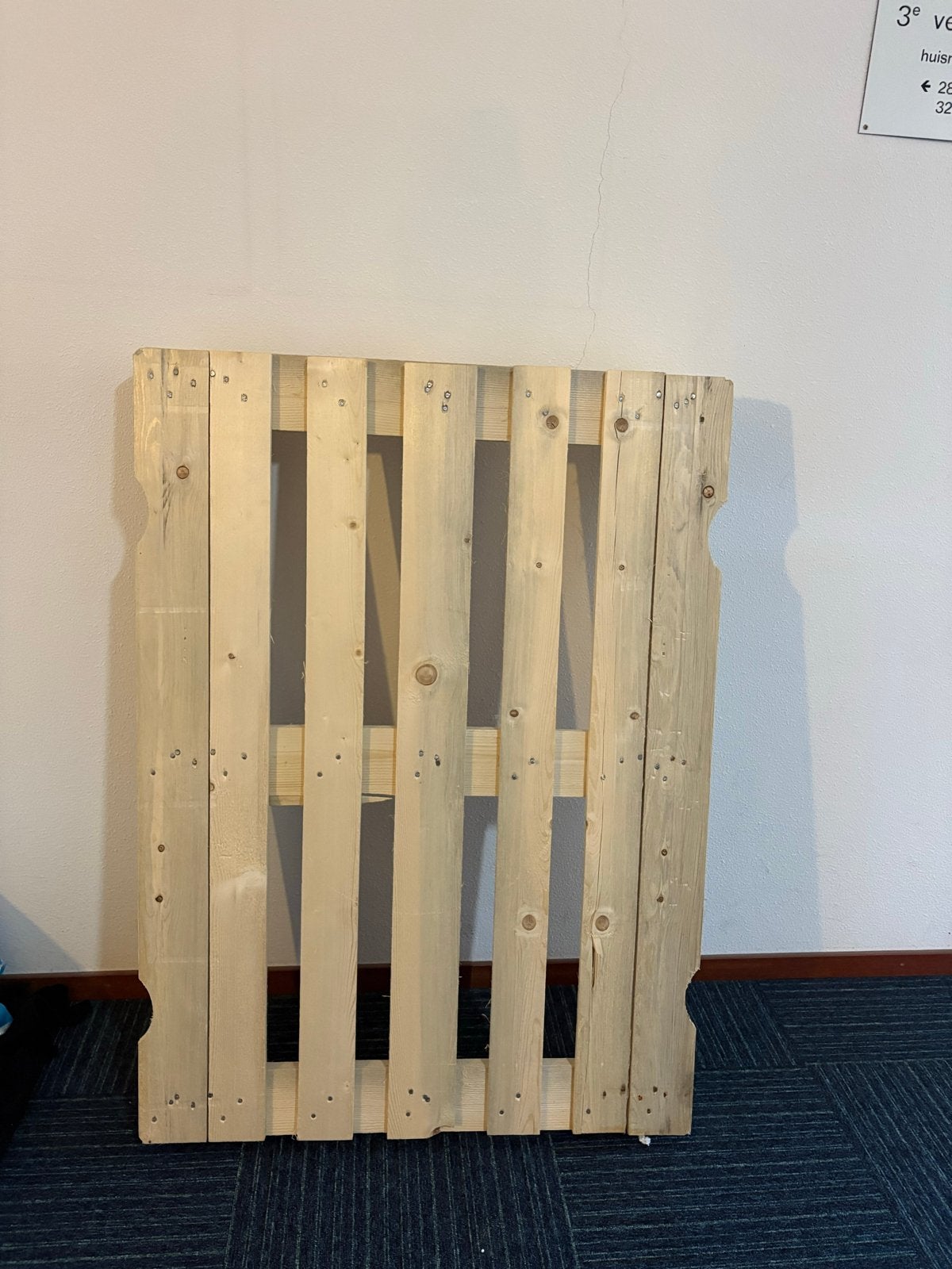 Houten pallet voor transport of decoratie, Ophalen, Gebruikt