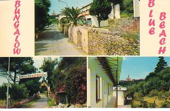 Ansichtkaart	Arma di Taggia (It)	Bungalow Blue Beach	3-luik, Verzenden, 1960 tot 1980, Ongelopen, Italië