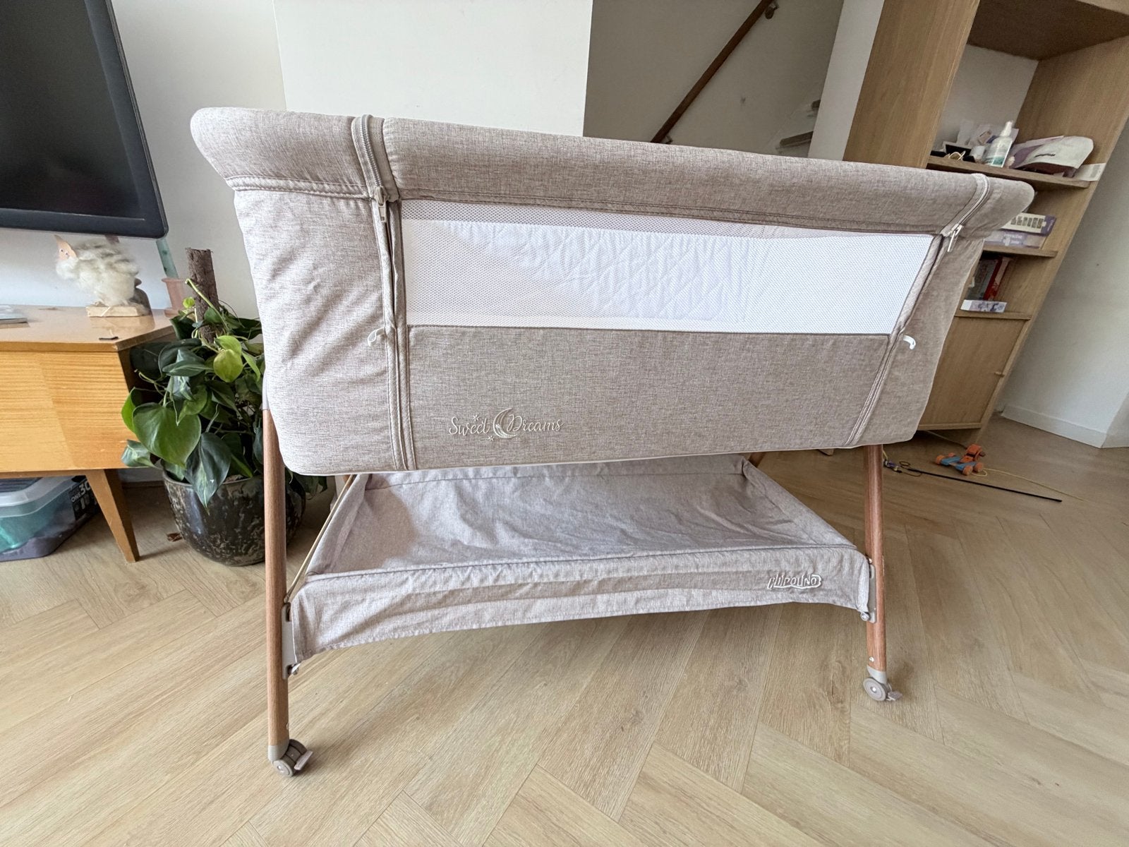 Chipolino Co-Sleeper Sweet Dreams met matras handmade, Kinderen en Baby's, Babywiegjes en Ledikanten, Ophalen of Verzenden, Zo goed als nieuw