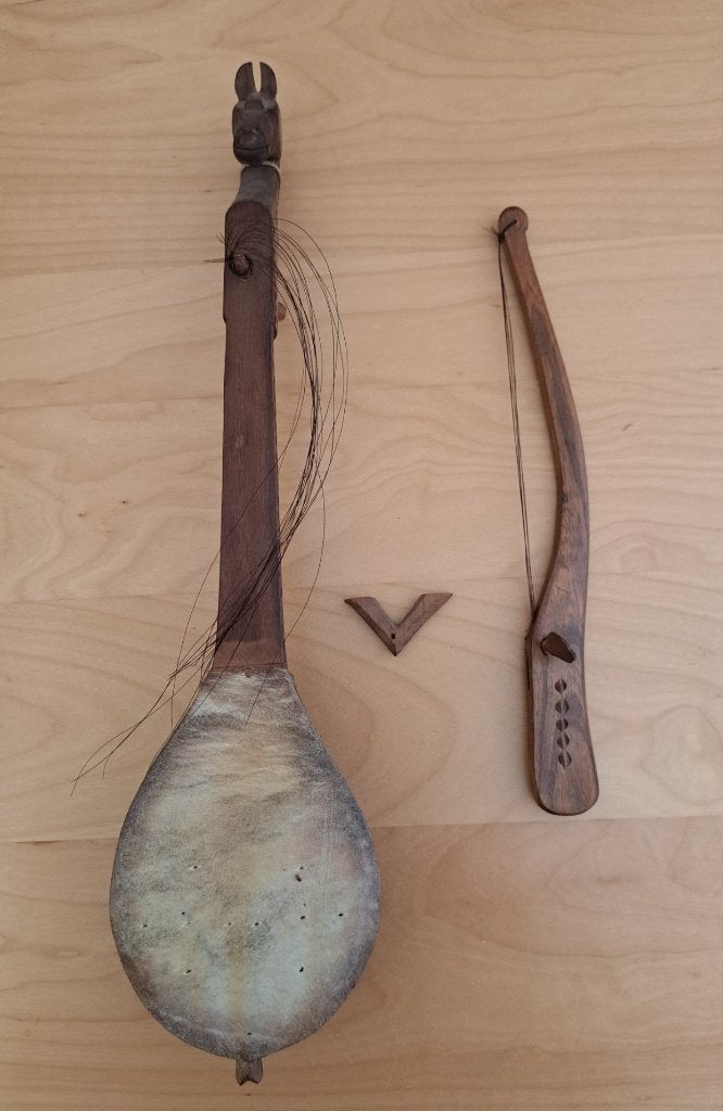 Antieke Gusle - Balkan snaarinstrument., Ophalen of Verzenden, Gebruikt