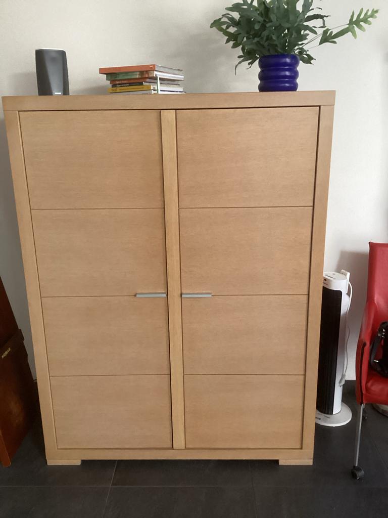 Computerkast blank eiken - 60x120x159 cm, Huis en Inrichting, Kasten | Computermeubels, Ophalen, 70 tot 120 cm, Zo goed als nieuw