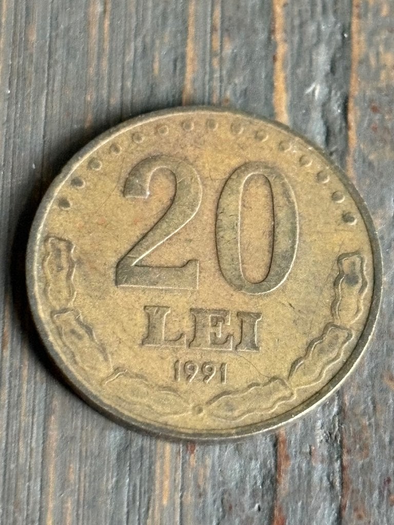 20 Lei 1991 Roemenie, Ophalen of Verzenden, Overige landen, Losse munt