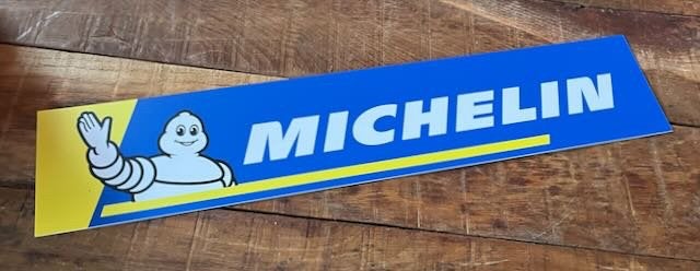 MICHELIN  nieuwe - reclamebord - plaat 12x62cm, Ophalen of Verzenden, Zo goed als nieuw, Auto's