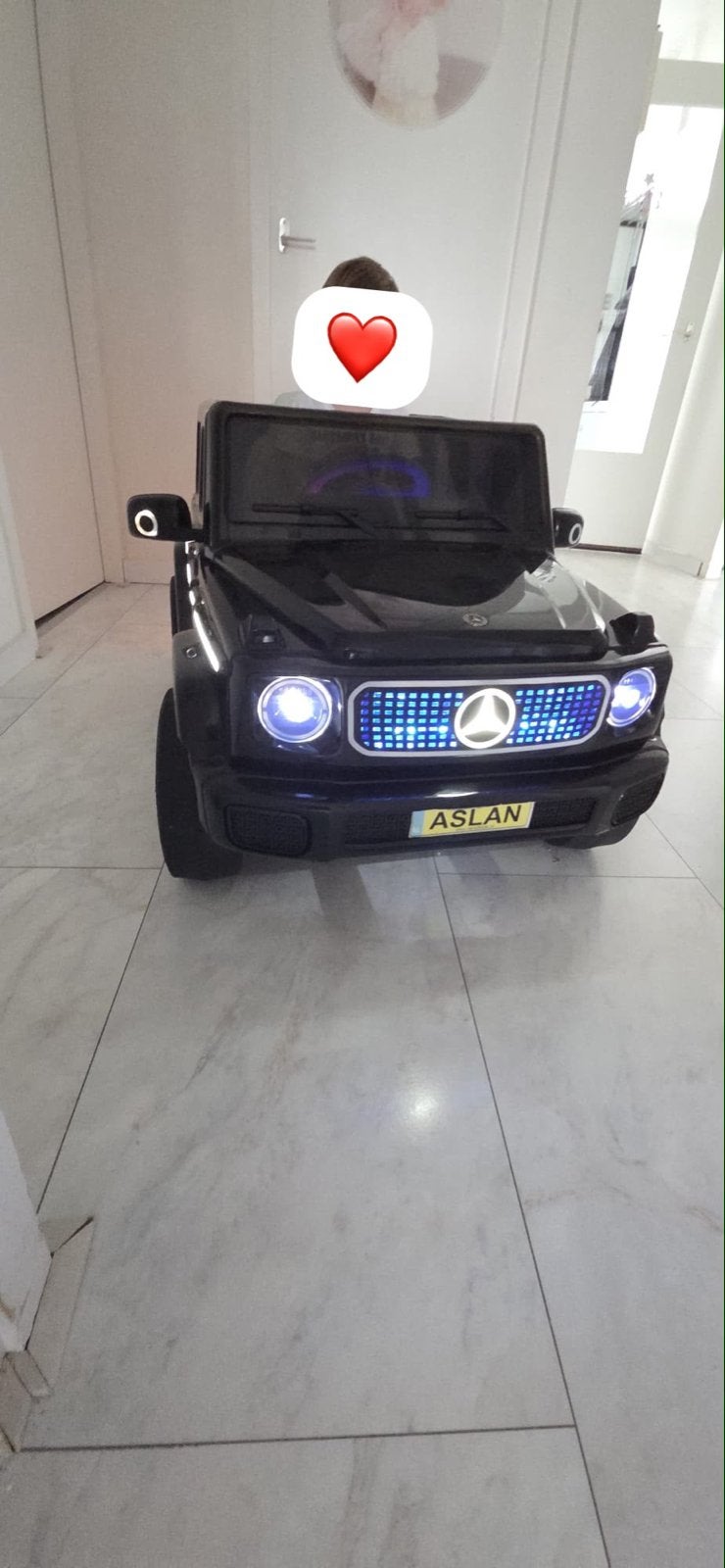 Mercedes G-Klasse elektrische kinderauto met afstandsbedieni, Ophalen, Zo goed als nieuw, Afstandsbediening