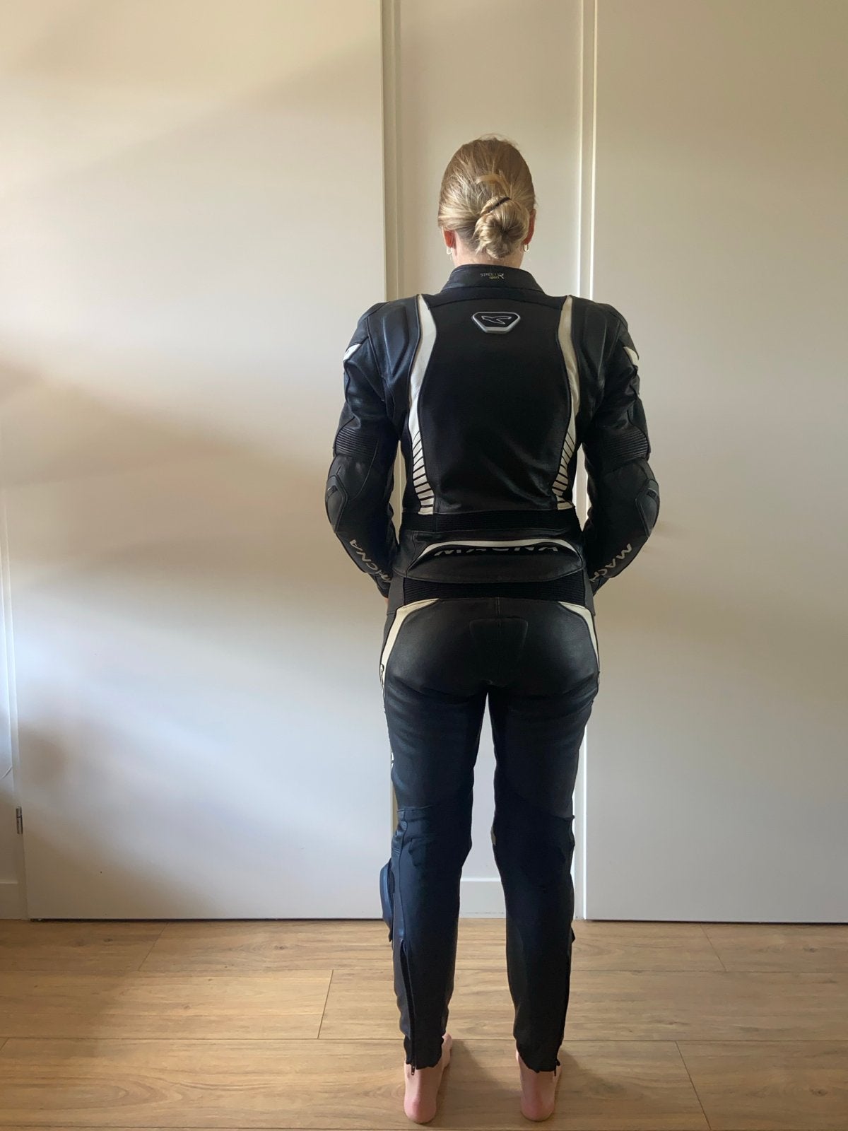 Dames Motorpak Maat 38 met Helm en Handschoenen, Ophalen of Verzenden, Tweedehands, Dames, Combipak