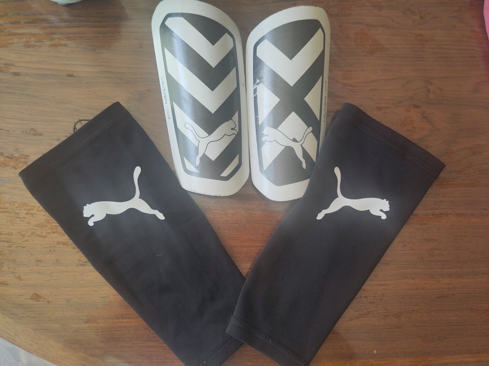 Puma scheenbeschermers met sleeves kind, .., .., Gebruikt, Maat XS of kleiner