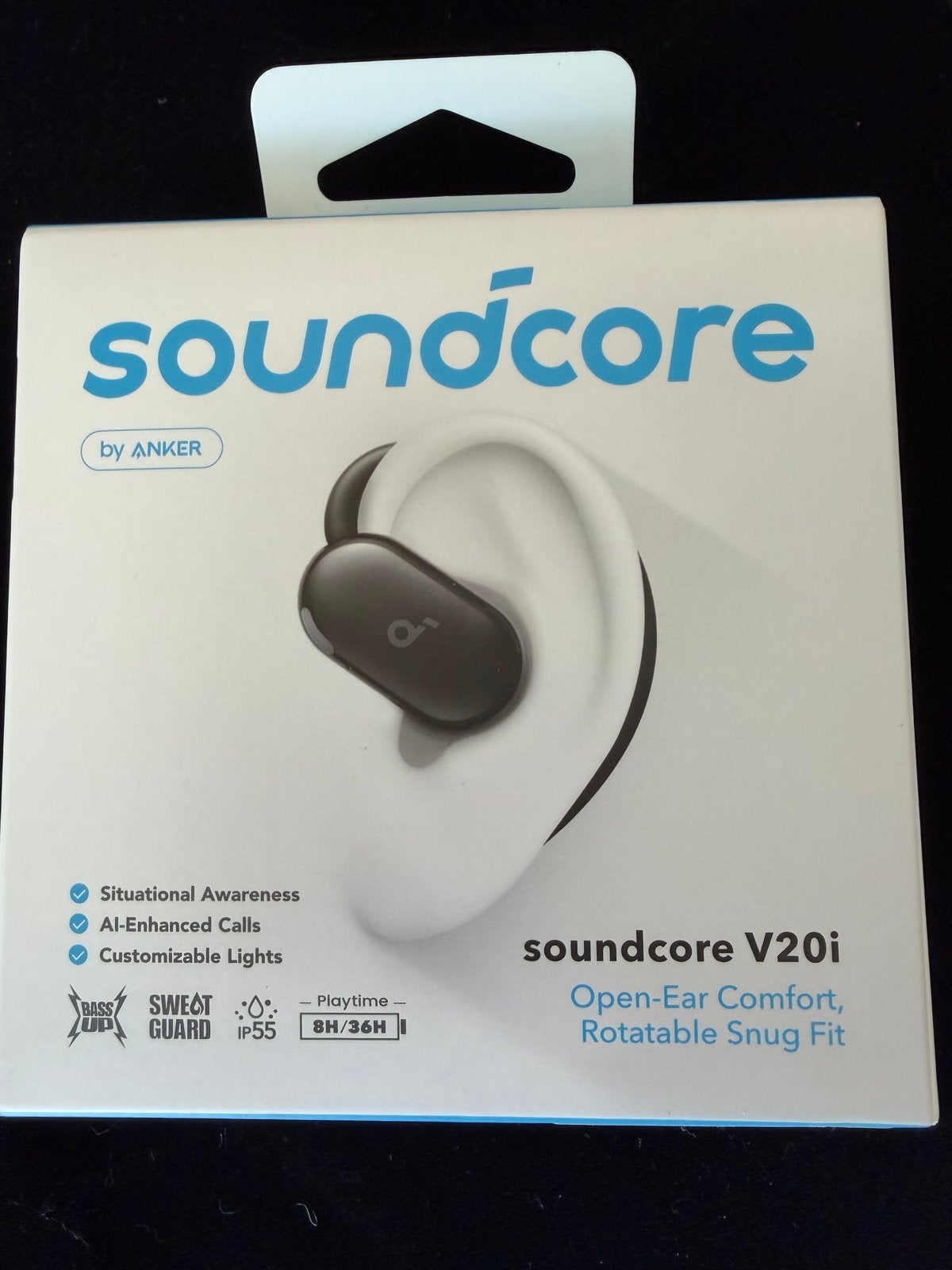 Soundcore V20i Open-Ear Comfort Hoofdtelefoon - Nieuw