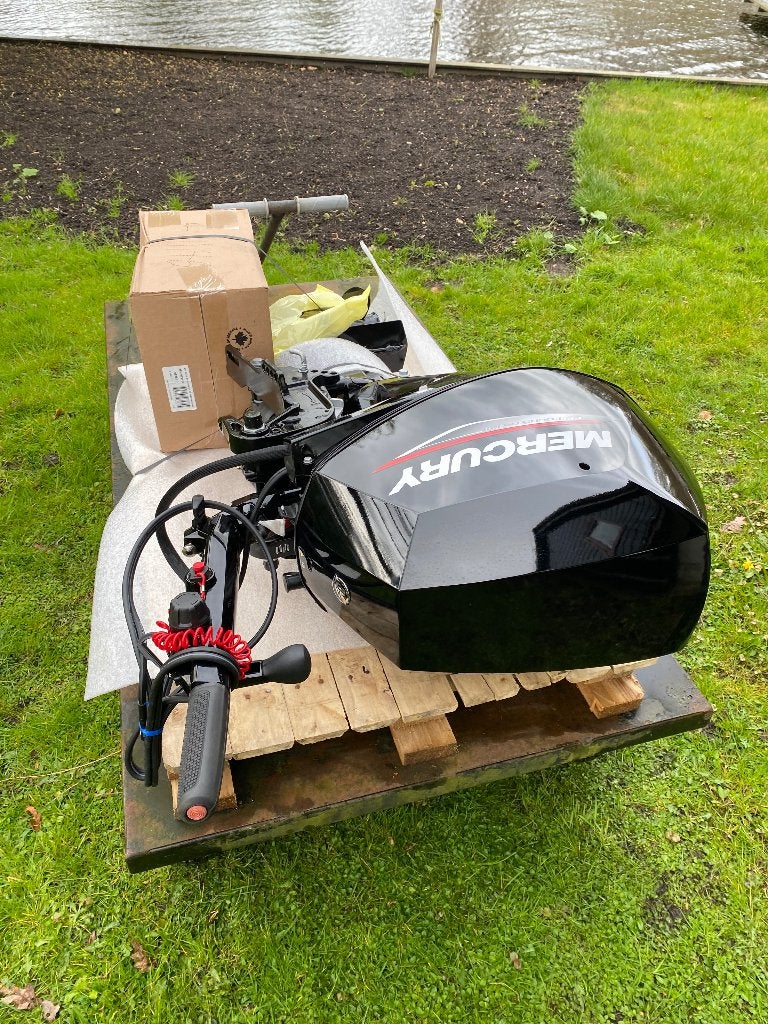 Mercury 30pk,langstaart,knuppel,elektrische start en trim., Watersport en Boten, Ophalen, 10 tot 30 pk, Zo goed als nieuw, Viertaktmotor