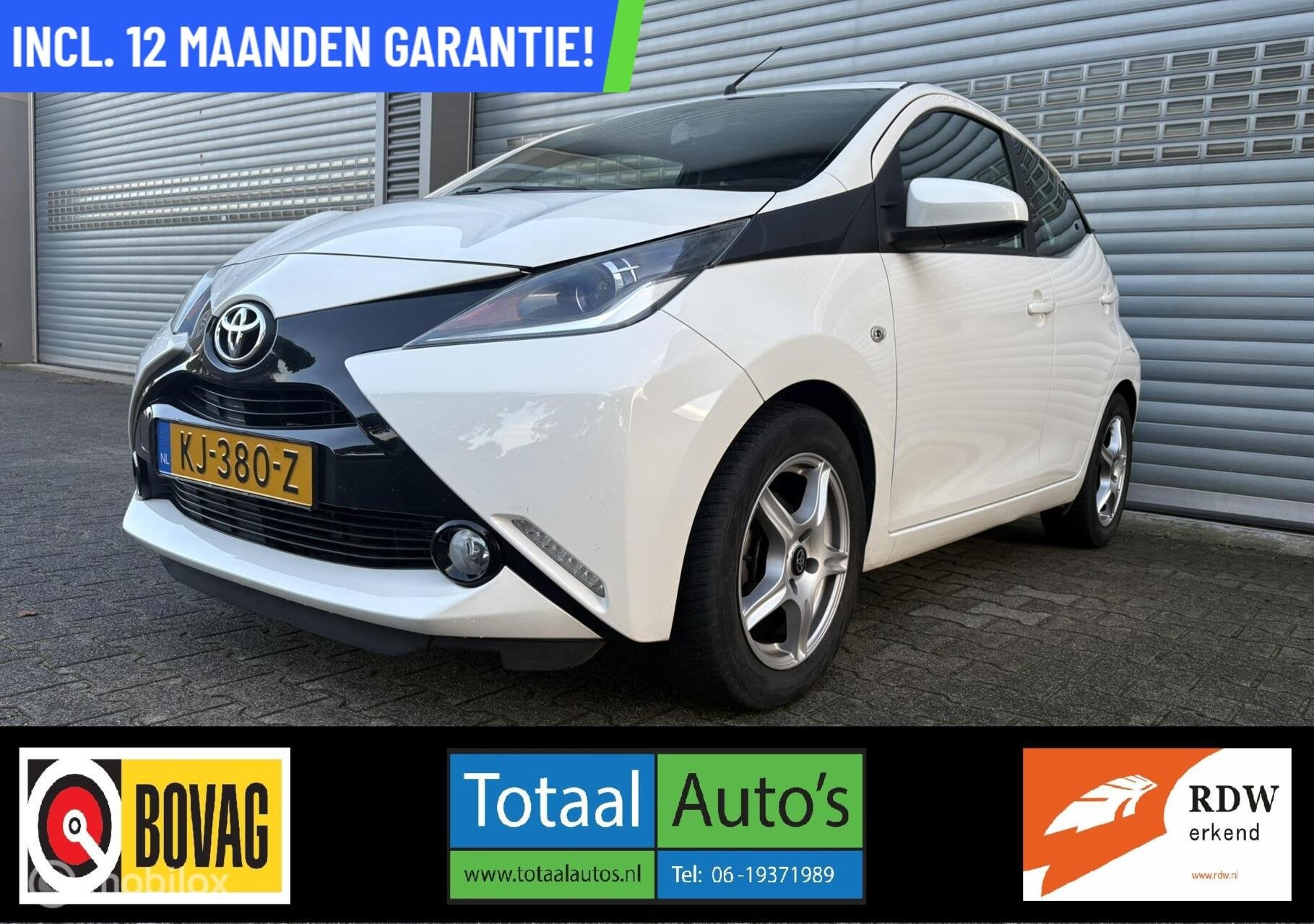 Toyota Aygo 1.0 VVT-i x-Wave*P-CAM*NEDERLANDS*OPEN DAK, Voorwielaandrijving, Gebruikt, Euro 6, Verwarmde buitenspiegels