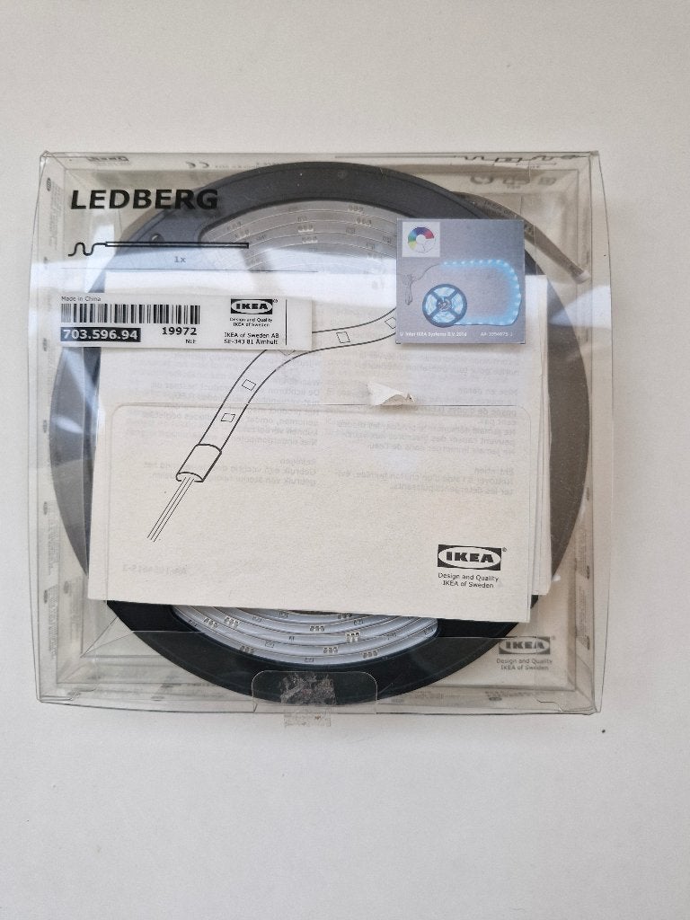 IKEA LEDBERG lichtstrip, Led-lamp, Meerkleurig, Nieuw, E27 (groot)