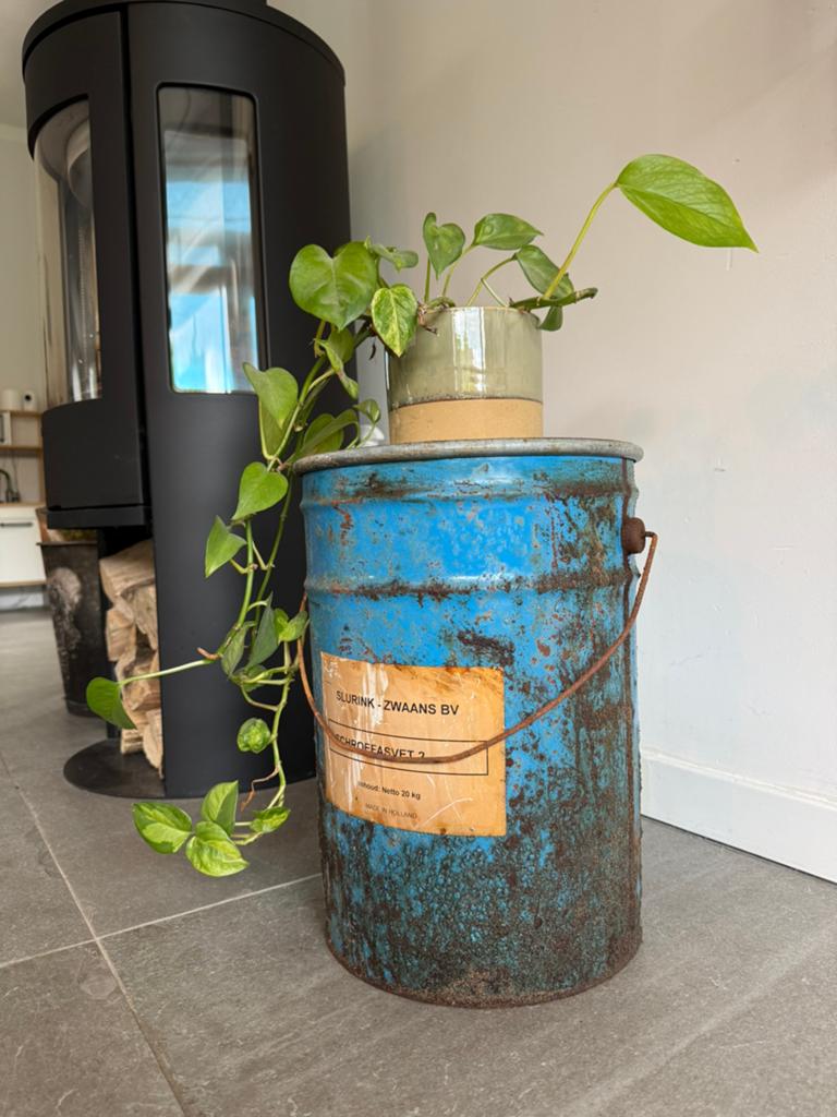 Olievat jaren 90 schroefasvet Slurink Zwaans, Ophalen of Verzenden