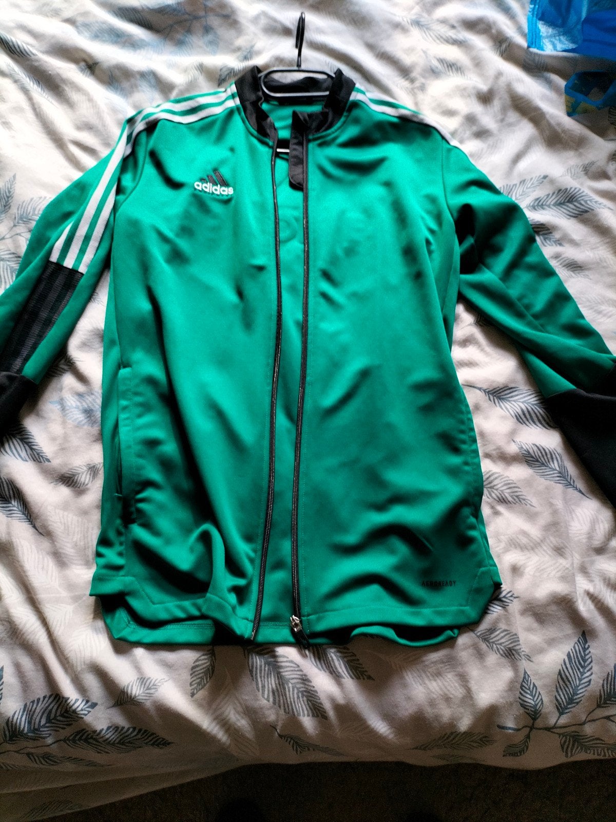 Adidas Trainingsjas Maat L - Groen, Ophalen, Maat 52/54 (L), Fitness, Adidas