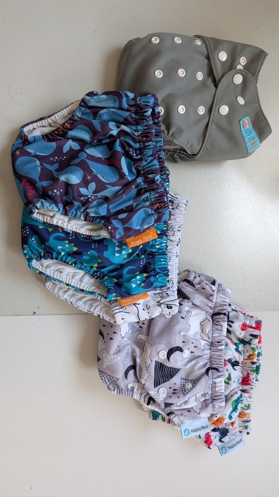 6 wasbare luiers: Happy Flute, Happy Bear, Alva Baby, Ophalen, Nieuw