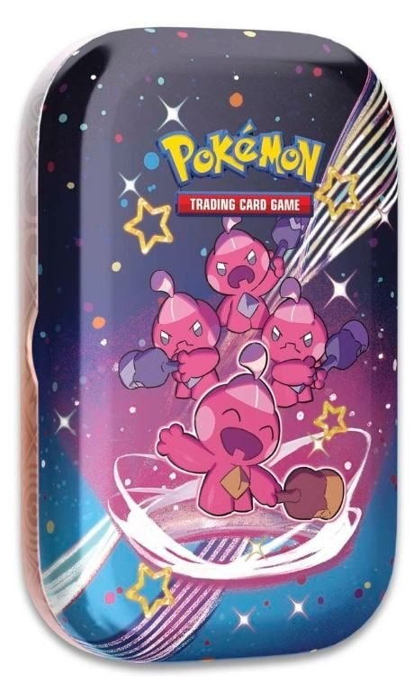Pokemon - Mini Tin met 50 verschillende kaarten 5 Holo/Rev., Ophalen of Verzenden, Zo goed als nieuw, Meerdere kaarten, Foil