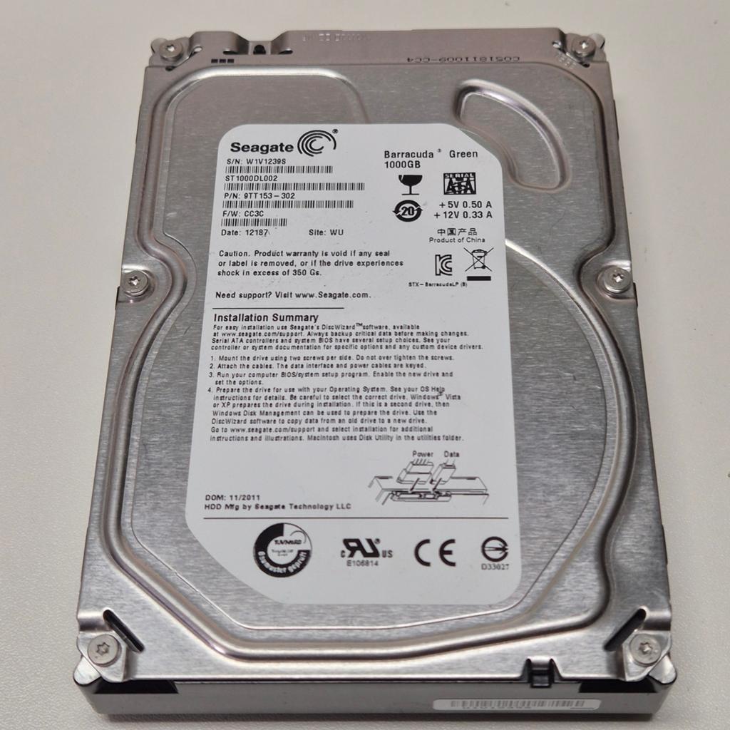 Seagate barracuda 1TB HDD 3,5" Sata, Computers en Software, Harde schijven, Intern, Gebruikt, Verzenden, 1TB