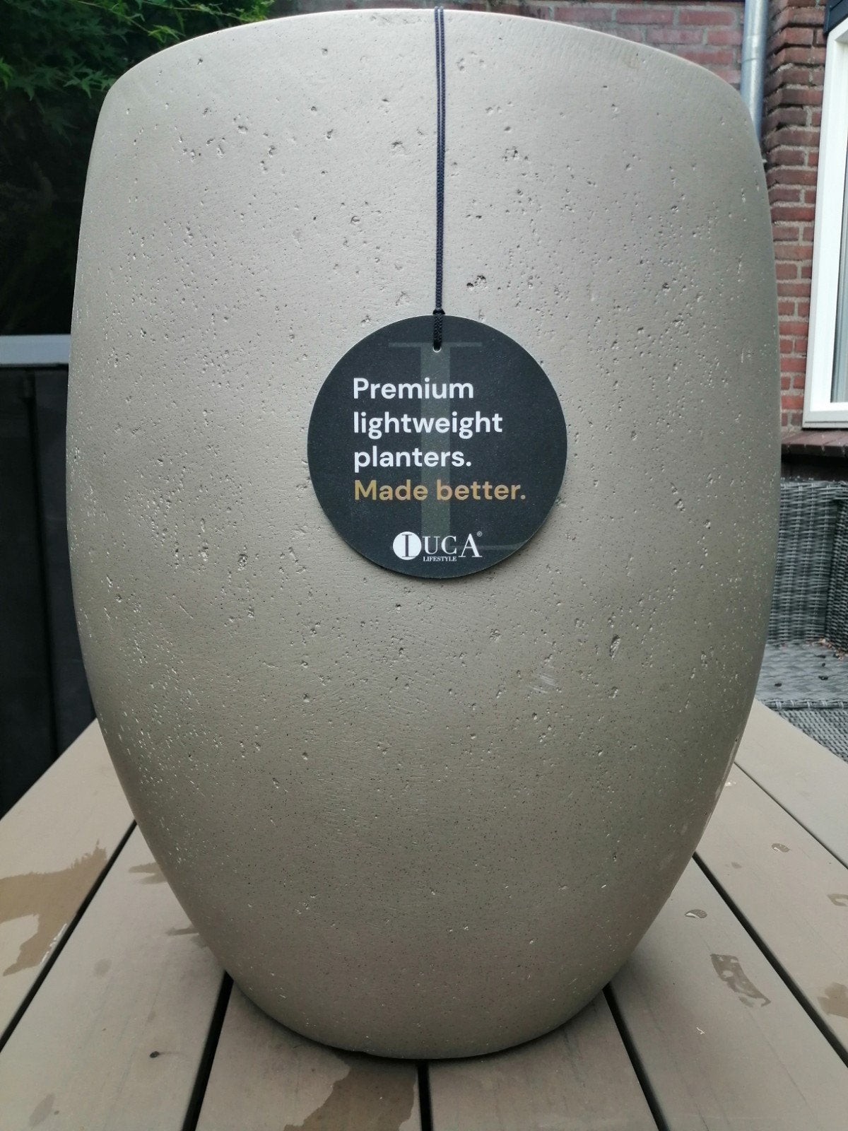 Luca lifestyle pot. Grigio Metallic Tall Balloon 40 x50, 40 cm of meer, Rond, Nieuw, Ophalen of Verzenden