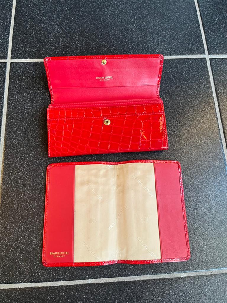 Braun Buffel lederwaren, Ophalen, Gebruikt, Rood