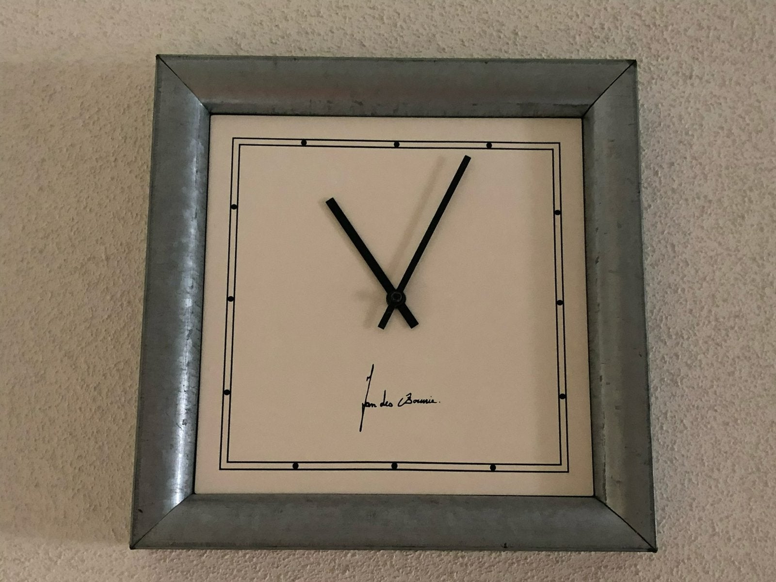 Klok 35x35 cm, Ophalen, Zo goed als nieuw, Wandklok